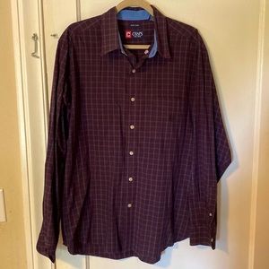 Chaps Easy Care Casual Patterned Dress Shirt - XL Mens